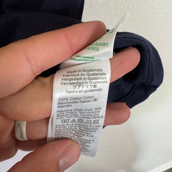 Crewcuts By J.Crew Heart Pocket Tee Girls M Navy Short Sleeve Pullover Crew Neck - Picture 6 of 7